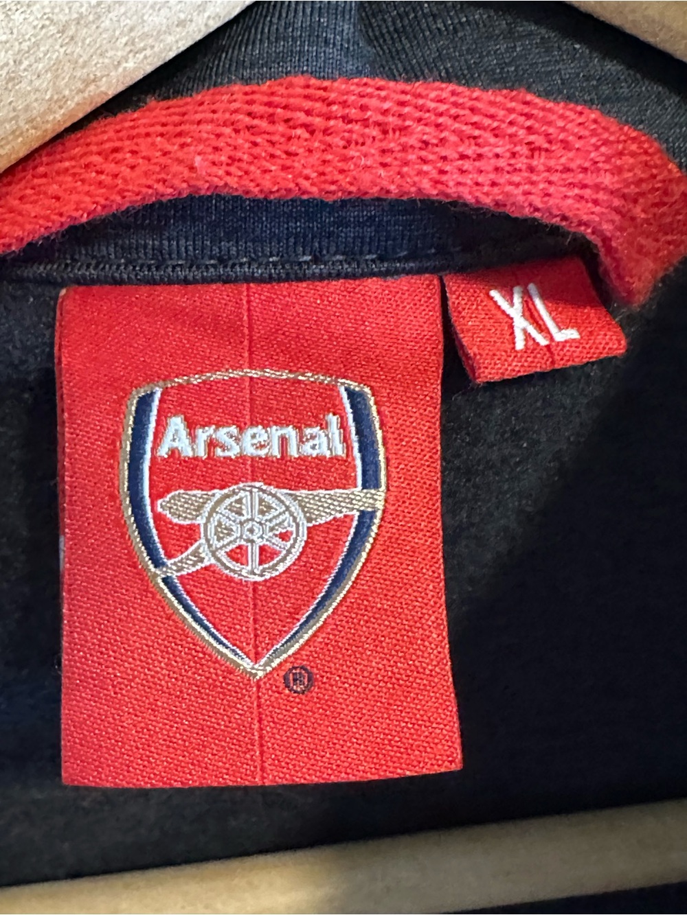 Arsenal F.C. 1/4-zip Pullover Heathered Gray Soccer Jersey - Picture 2 of 8